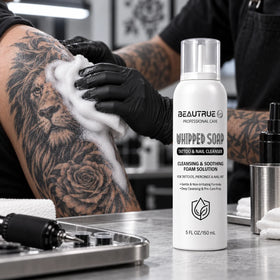 OEM Professional Foam Cleanser for Tattoo Piercing Nail Art and Grooming Tools Dense Fine Mousse Gentle Cleansing and Prep Care