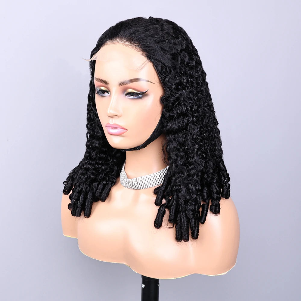 5x5 Natural 1B Eurasian Curl HD for Lace Frontal Wig Wholesale 100% Human Hair Kinky Curly Wave Wigs for Black Women