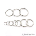 #304 Stainless Steel Split Key Ring Round Wire Strong Key Chain Rings for Key Ring Accessories
