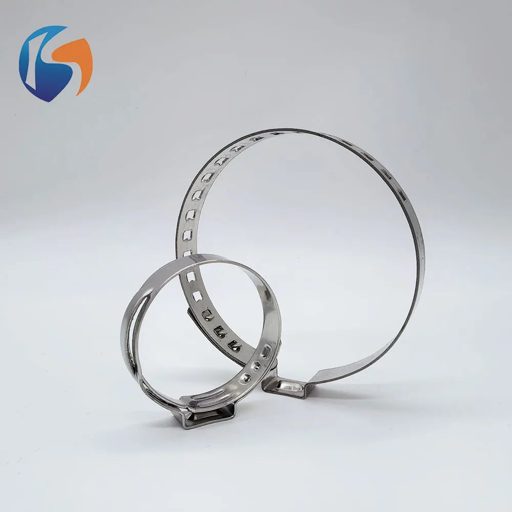 Stepless Single Ear Clamp Stainless Steel Leak-proof Seal Fuel Water Hose Fastener MegaBDM