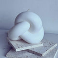 TOPYS Cross Knot Candle Mold Spiral Tie Tie Ball Silicone Candle Mold Plaster Aromatherapy Candle Mold