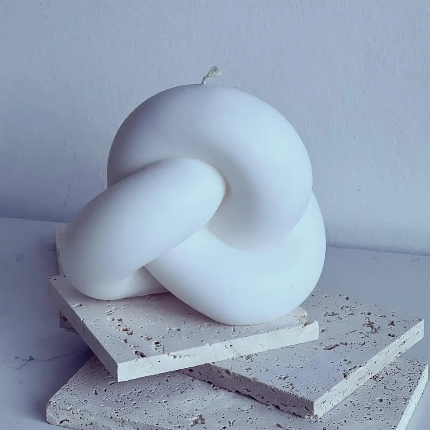TOPYS Cross Knot Candle Mold Spiral Tie Tie Ball Silicone Candle Mold Plaster Aromatherapy Candle Mold