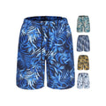2025 Summer Men's Casual Beach Shorts Waterproof Canvas Mid-Waist Solid Color Beach Shorts