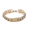 High Appearance Level Sparkling Diamond Colorful Bracelet Exquisite Fashion Bridal Handwork Wedding Party Accessories  Not Fade