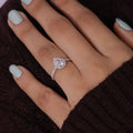 Custom Fine Jewelry Women's Rose Gold Sterling Silver Engagement Wedding Rings 14K Gold Plated ZIRCON IGI Certified Party