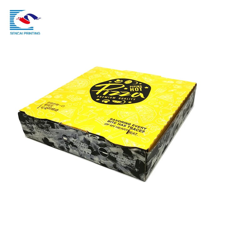 Eco-friendly Custom Logo Printed Corrugated Paper Box Fancy Food Box Pizza Box