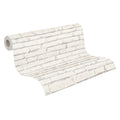 Made Germany Non Woven Modern Stone Look Wallpaper Rolls-White Grey Highly Wash-Resistant for Living Room Hotel School