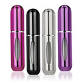 Experience Luxury On-the-Go Travel Size 5ml Mini Reusable Portable Aluminum Perfume Atomizer Spray Bottle for Lotion & Lipstick