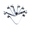Stainless Steel Push Button Spring Clip Double Single V Shaped Button Spring Clip Supplier Custom Spring Clip Connector