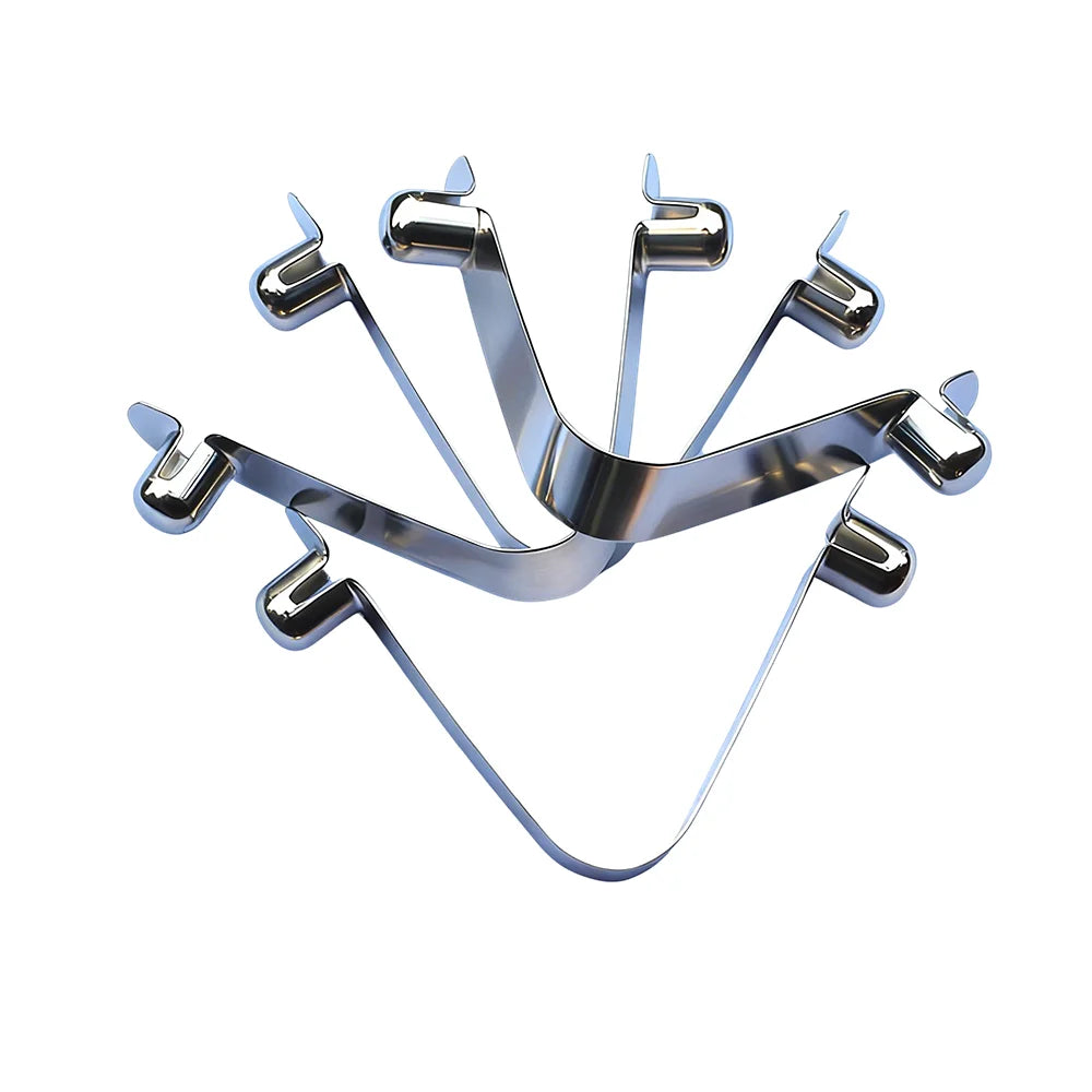 Stainless Steel Push Button Spring Clip Double Single V Shaped Button Spring Clip Supplier Custom Spring Clip Connector