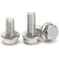 M5 M6 M8 M10 M12 DIN6921 304 Stainless Steel A2 Serrated Hex Head Flange Bolts