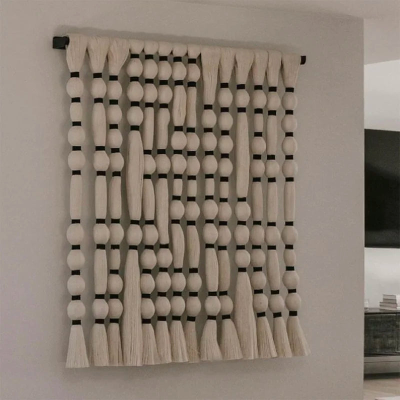 80*100cm Manufacturer Minimalist Cotton Rope Textile Wall Decor As Gallery Wall with Macrame and Decor EH2502003