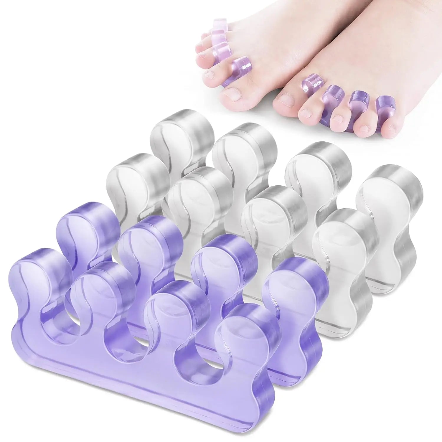 Custom Pedicure Silicone Toe Separator Repeatable Soft Silicone Toe Separator