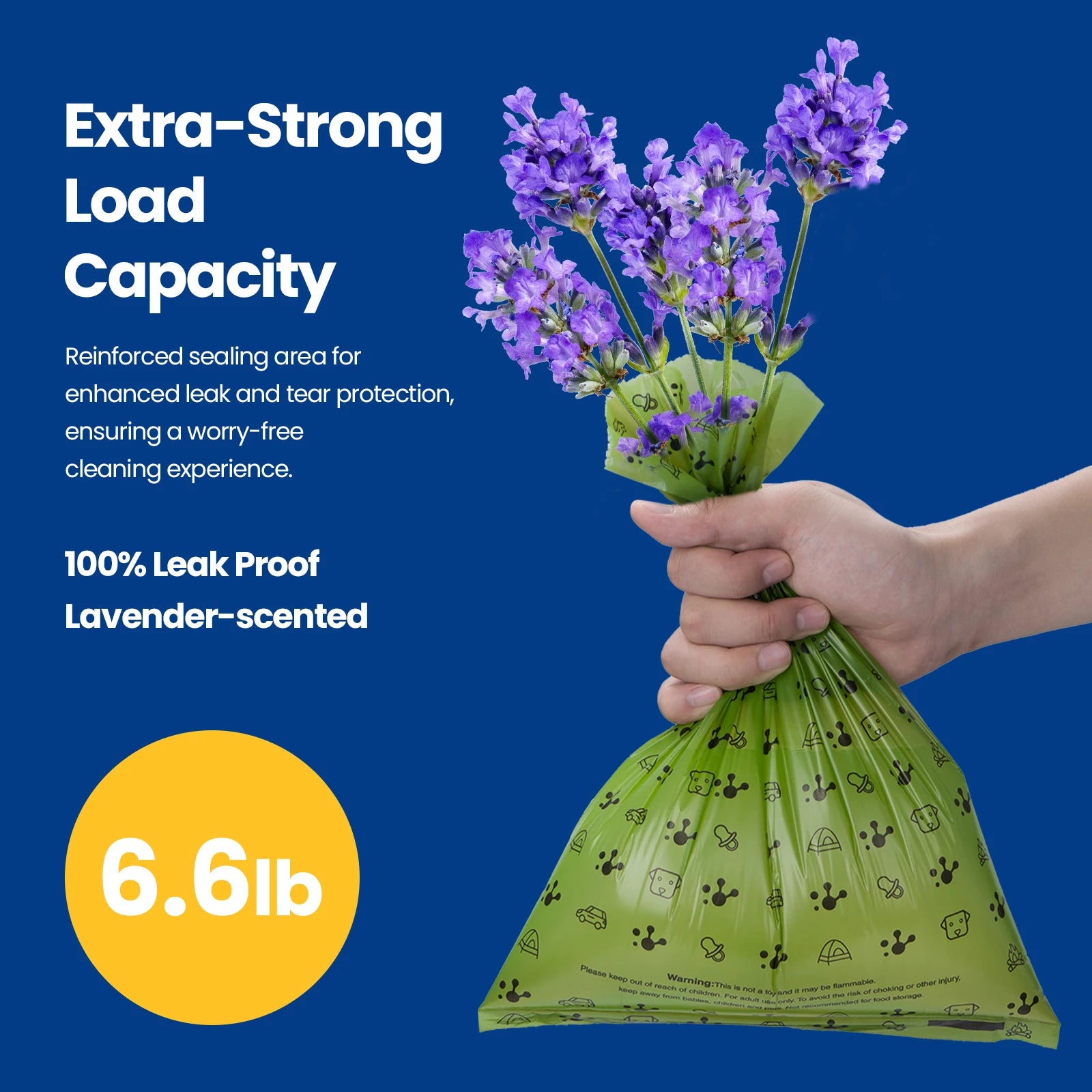 PawView Eco-Friendly Luxury Dog Poop Bags Wholesale 18 Roll 270 Thick HDPE and Sustainable Biodegradable Pet Poop Bags