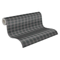 Made in Germany - Luxury Wallpaper rolls Career Grey Brown Black White Non Woven Contract Wallpaper Check - 1005 x 053 m