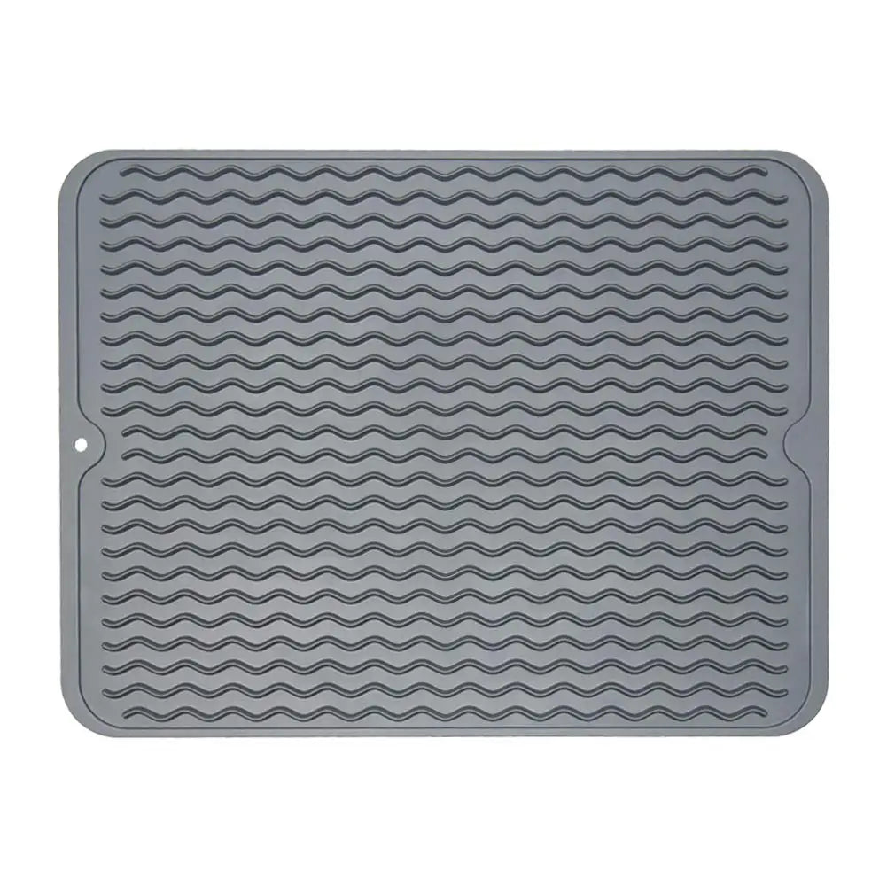 Silicone Dish Drying Mat for Kitchen Counter Foldable Dish Drying Mat Kitchen Dish Rack Mat