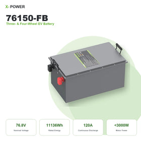 ANVOLAN XP-S600 Factory Custom Tricycle LiFePO4 Lithium Battery 76.8V 150Ah Metal Cased Electric Delivery Battery Pack
