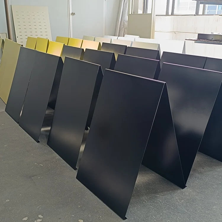Commercial Advertising Stainless Steel a Board Sign Anti-Slip Customizable Sidewalk a Frame Sign for Restaurant Retail Store