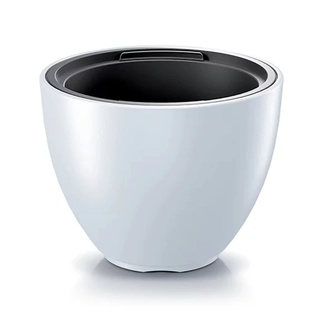 HEOS 25L planter with reservoir dimensions (mm) 395x395x302 color White