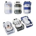 Pet Bath Tub with Soft Floating Cushion & Thermometer for Pet Space-Saving Bathtub with No-Slip Feet and Thermometer MegaBDM