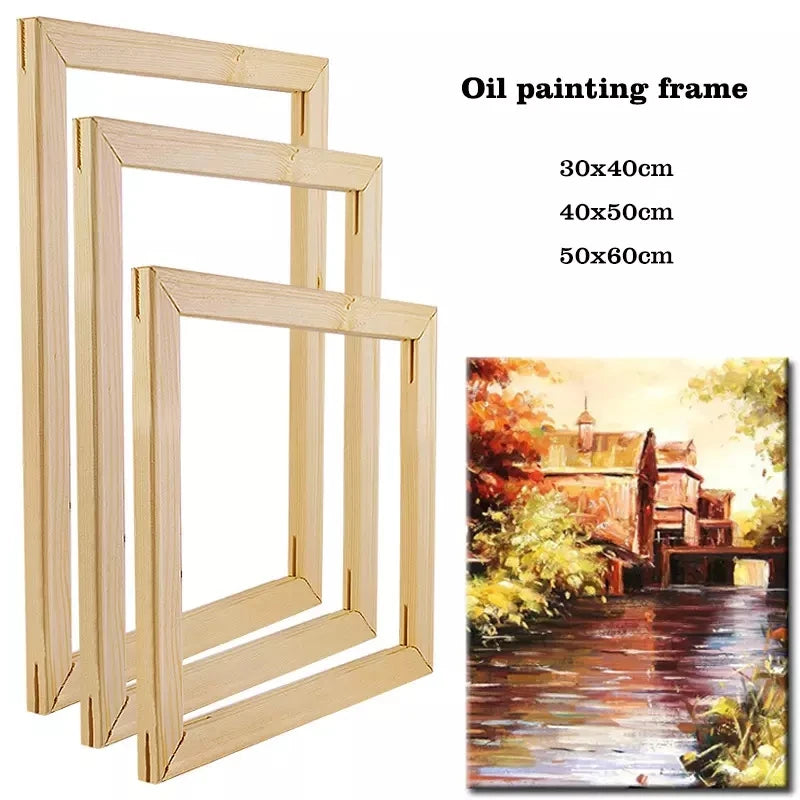 Wholesale Wood Diamond Painting Frame Canvas Stretcher Bar Wooden Frame for Canvas Painting