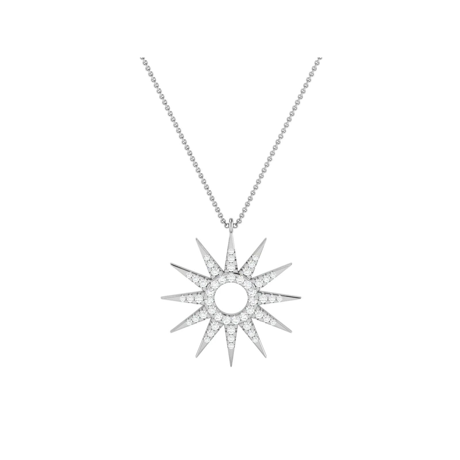 14K Yellow Gold Lab Grown Diamond Brilliant Cut Star Pendant for Women Luxury IGI Certified Elegant Design Charms Gifting Use