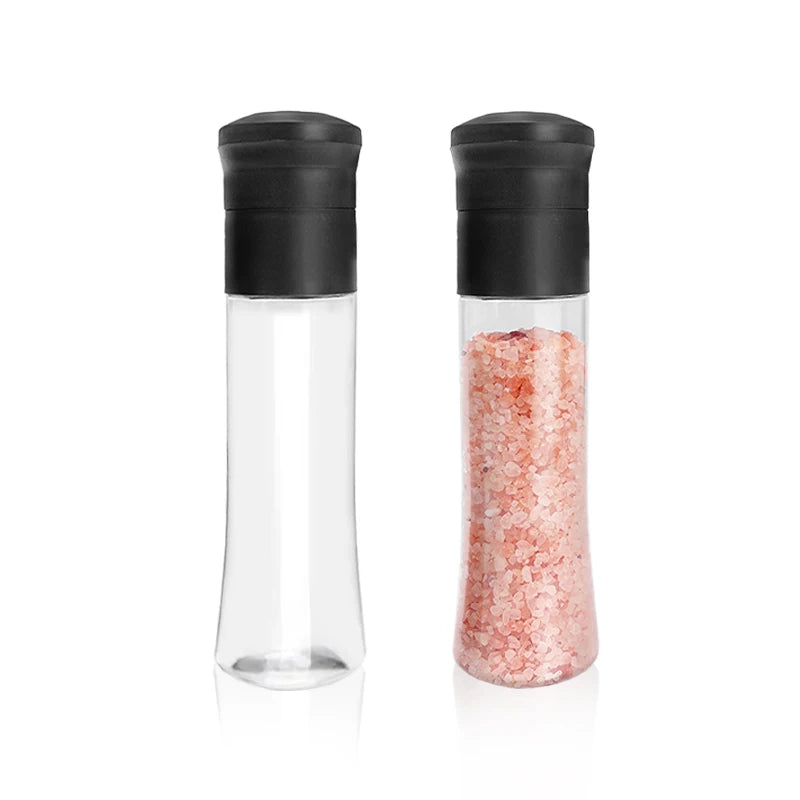Manual 340ml Salt Grinder Mills with Plastic Big Grinder Bottle
