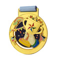 Children's Sports Day Medals Religious Style Metal Trophy Kindergarten Listed Marathon Advertising with Brass Plating