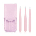 Customized Pakistan Made Beauty Tweezers Custom Logo Design High Quality Eco-Friendly Luxury Eyebrow Slanted Stainless Steel