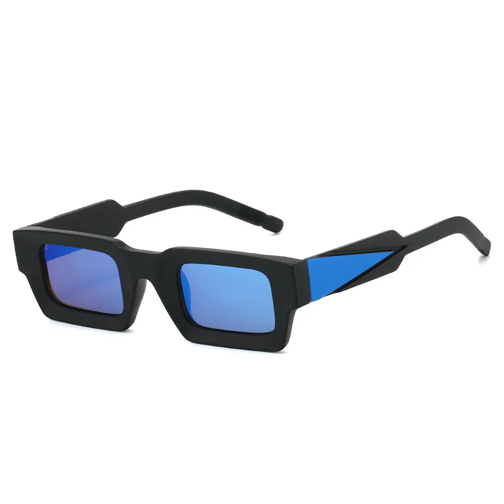 Logo Custom 2025 Fashion Small Frame Square Sunglasses UV400 Colorful Mirror Lens Rectangle Sun Glasses for Men Women