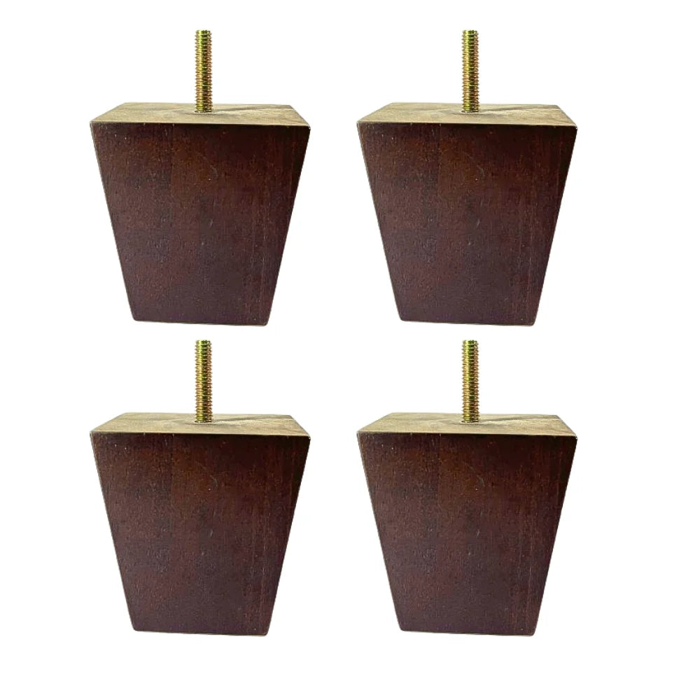 Solid Wood Square Furniture Legs Premium Quality Outdoor Use Easy Installation Pre-Drilled Holes Strong Living Room Apartment