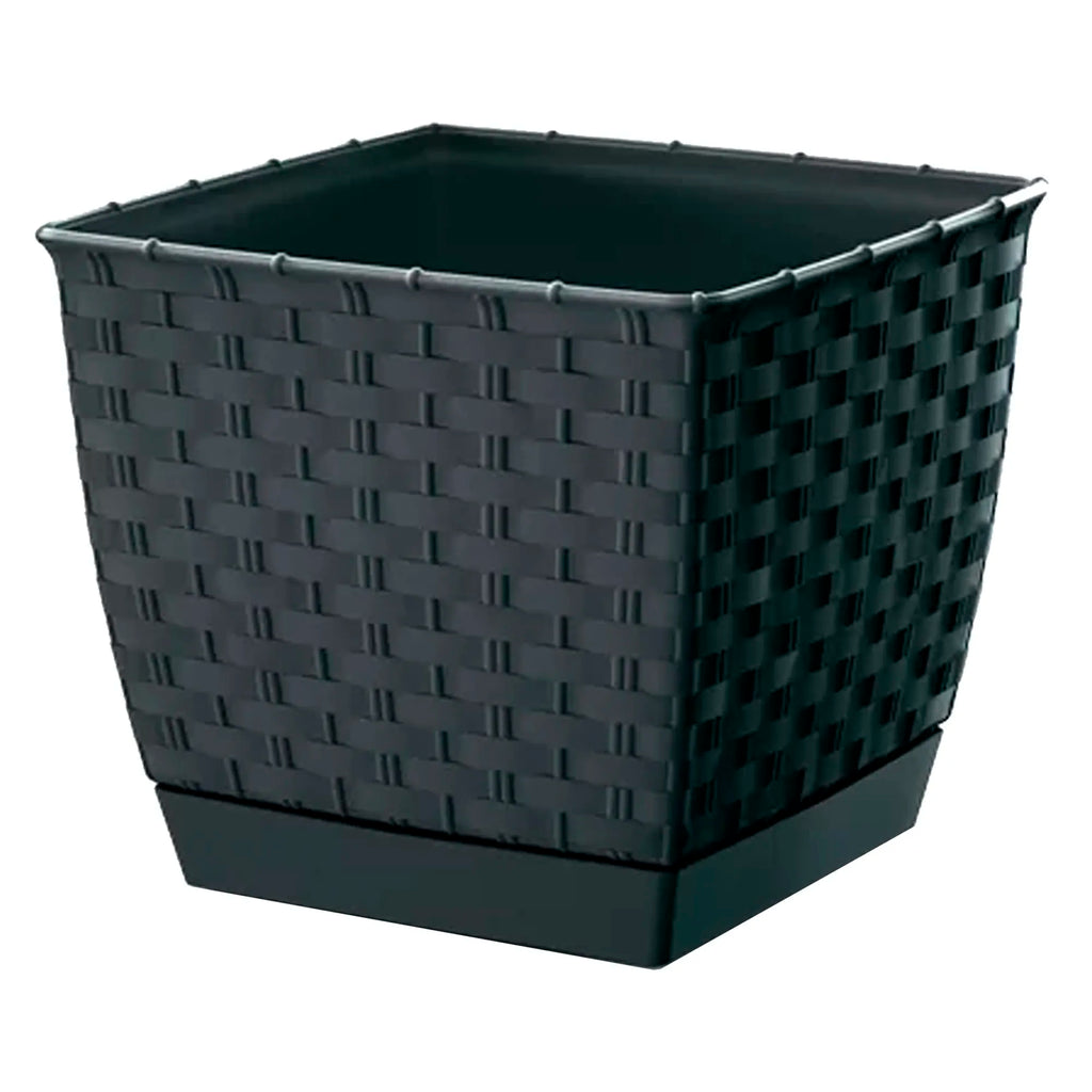 RATOLLA SQUARE 6L. flower pot dimensions (mm) 220x220x189 Anthracite color