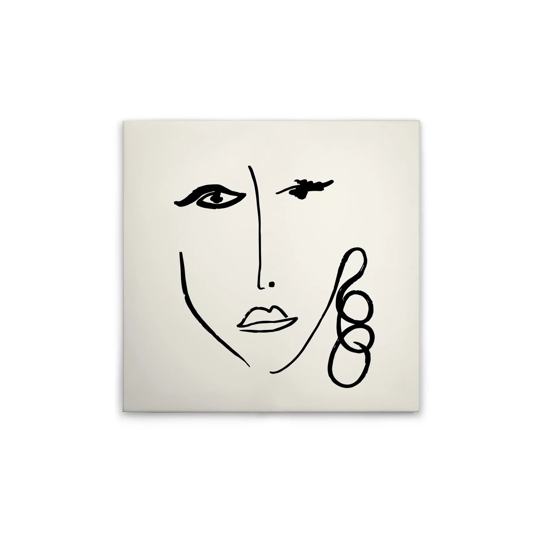 Modern Abstract Canvas Wall Art-Made in Germany Hanging Wedding Decor with White/Black Stretcher Frame