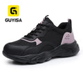 GUYISA New Fashion PINK Color Sports Collection Anti-puncture Safety Shoes for Women