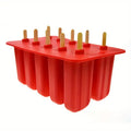Bpa Free Silicone Popsicle Maker Set With 10 Cavities Easy Release Ice Pop Molds and Reusable Sticks Cleaning Brush Included