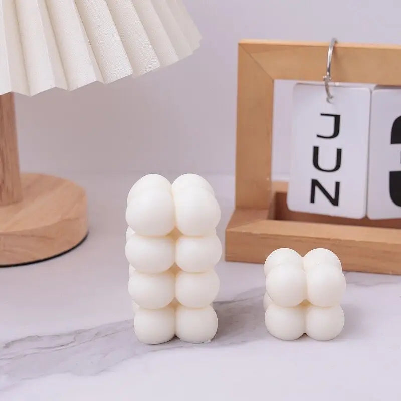 2*4 Candle Molds 3D Magic Ball Candle Making Kit Supplies Silicone Mold for Handmade Candle Soap