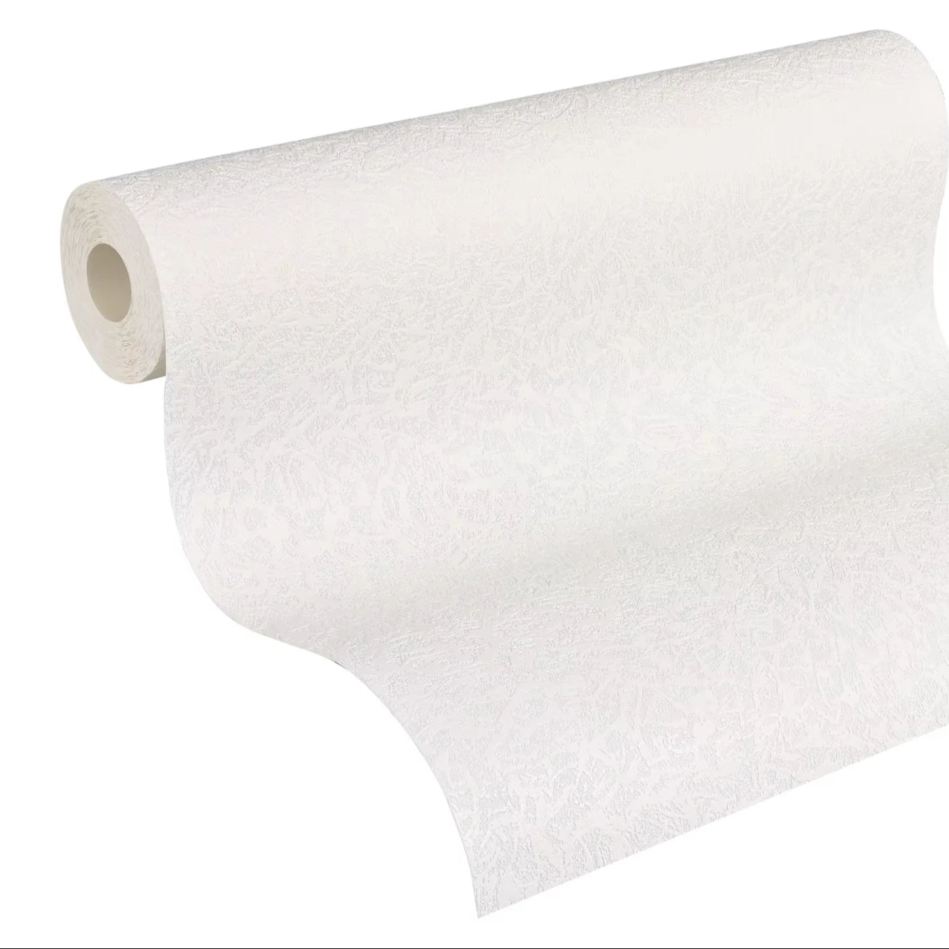 Made in Germany - Coatable Wallpaper rolls Plain Colour Paintable White Non Woven Vinyl Wallpaper for painting - 1005 x 053 m