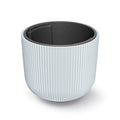 White flower pot with reservoir MILLY collection 39.1 x 39.1 x 32.1 cm capacity of 31 L.