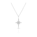 Azuris 925 Sterling Silver North Star Pendant Necklace-Fine Jewelry Turkey Origin