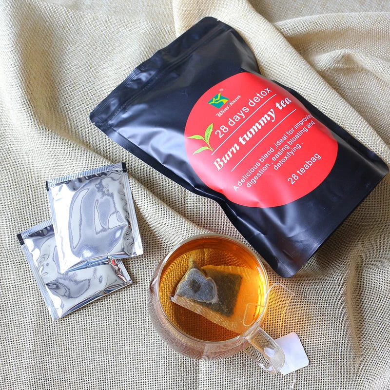 WinsTown 28 Day Detox Tea Flat Tummy Slimming Herbal Tea Healthy Weight Management Fat Burning Body Cleansing Tea for Adults