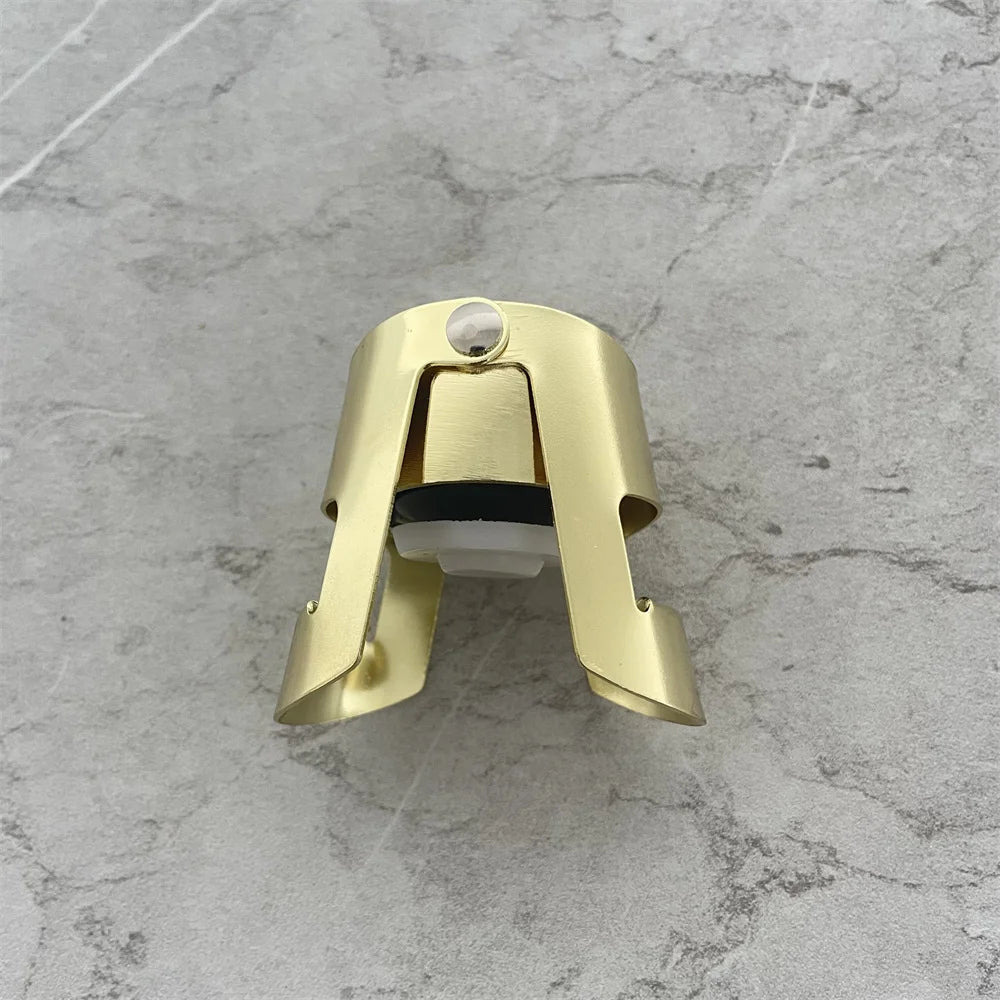 High Quality Gold Color Wine Accessories Tools Stainless Steel Sparkling Wine Champagne Bottle Stopper