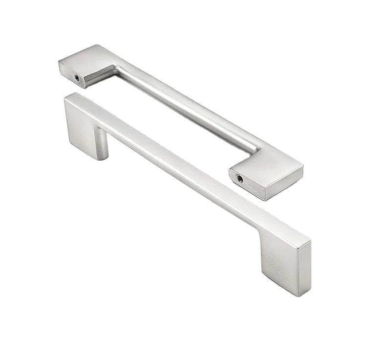 Kitchen Brushed Nickel Cabinet Handles Cabinet Handles Silver Zinc Solid Steel Cabinet Handle
