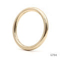 50mm Metal O Ring Round Solid Zinc Alloy Gold Plated Bag O Ring Buckle