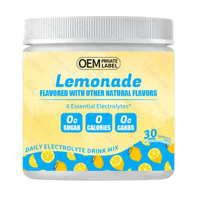 OEM/ODM Electrolyte Powder Natural Flavor Sugar-free No Maltodextrin Raspberry Lemon Flavor Electrolyte Powder