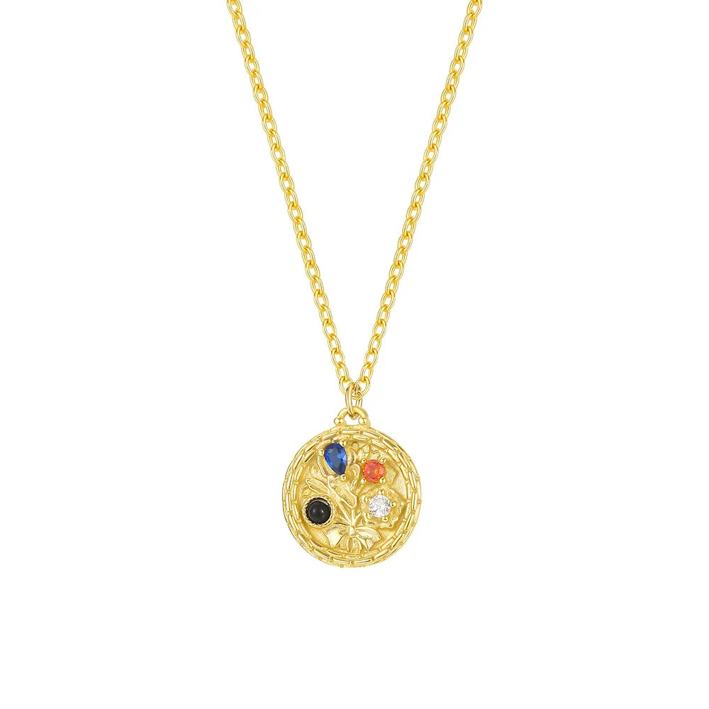 Wholesale Luxury Style 925 Silver 18k Gold Necklace for Women Fashion Jewelry Custom Pendant Wedding Gift