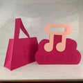 MU Special Felt Gift Bag Love Shape Tote Shopping Gift Bag Handbag Grocery Reusable Wedding Gift Packing Bag MegaBDM