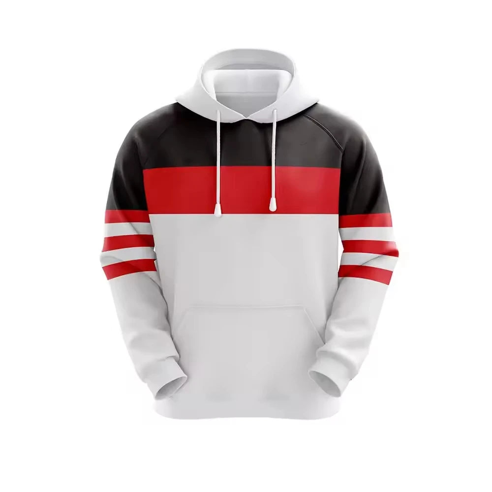 Heavyweight Cotton Men's Winter Embroidered Oversized Custom Print Luxury Pullover Hoodie Thermal