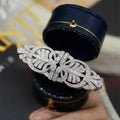 French Silver White Luxury Brooch Accessories Flower Art Deco Brooches Women Highend Suit Collar Cuffs Metal Designer Brooches