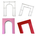3D Door Frame Photobooth Backdrop with 32mm Aluminum Tubes - Heavy Duty Portable Arch for Luxury Wedding Rental