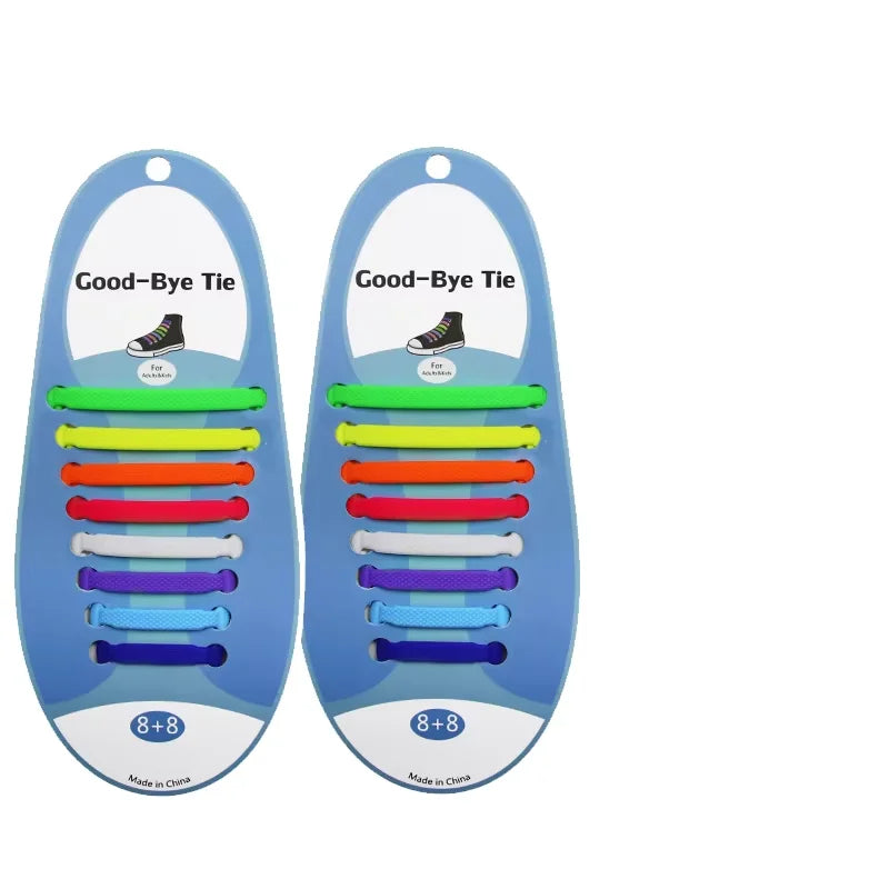 Melenlt Silicone Laces-No Tie Elastic Shoelaces for Sneakers Running Shoes Kids & Adults Easy Fastening & Comfortable Fit